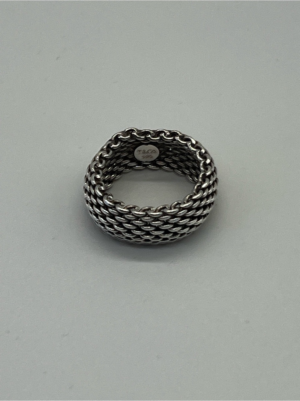 Tiffany Silver Mesh Ring